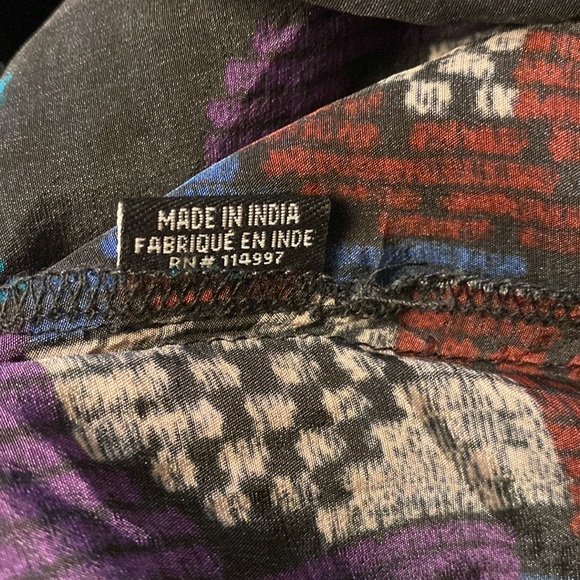 NWT Tolani Caitlyn Long Sleeve Top Size XL Color Black-Multi - Picture 13 of 13